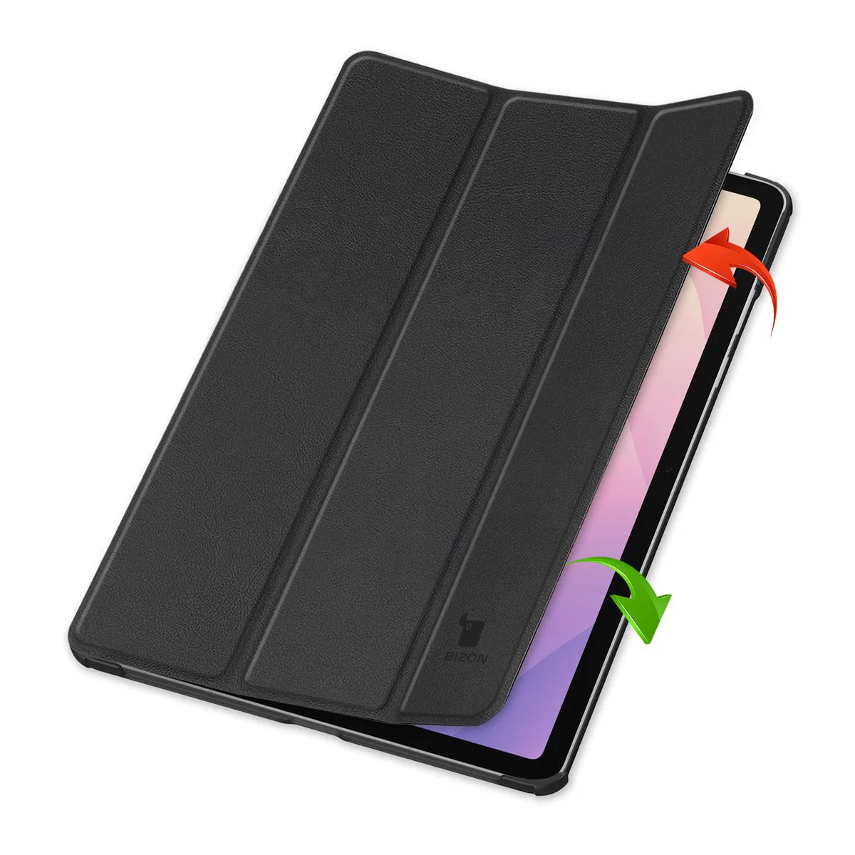 Schutzhülle für Galaxy Tab S11, Bizon Case Tab Croc, Schwarz