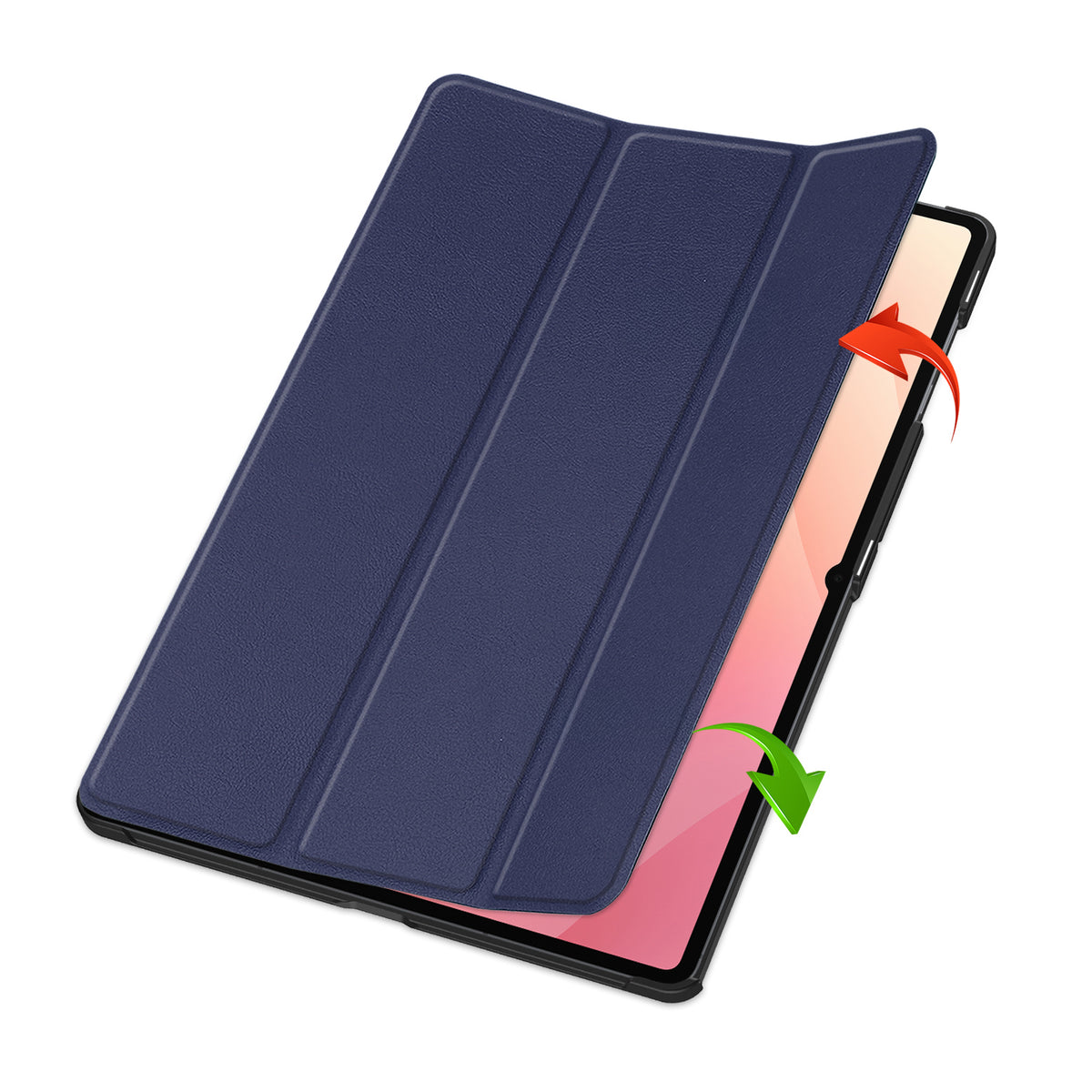 Schutzhülle für Galaxy Tab S11 Ultra, Bizon Case Tab Croc, Dunkelblau