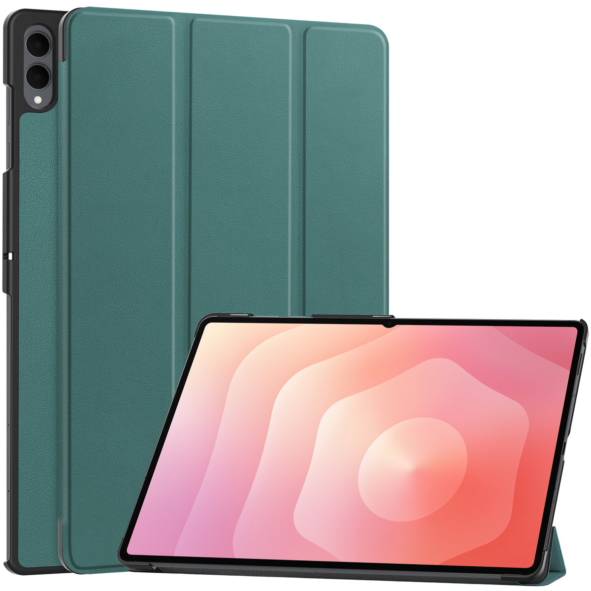 Schutzhülle für Galaxy Tab S11 Ultra, Bizon Case Tab Croc, Dunkelgrün