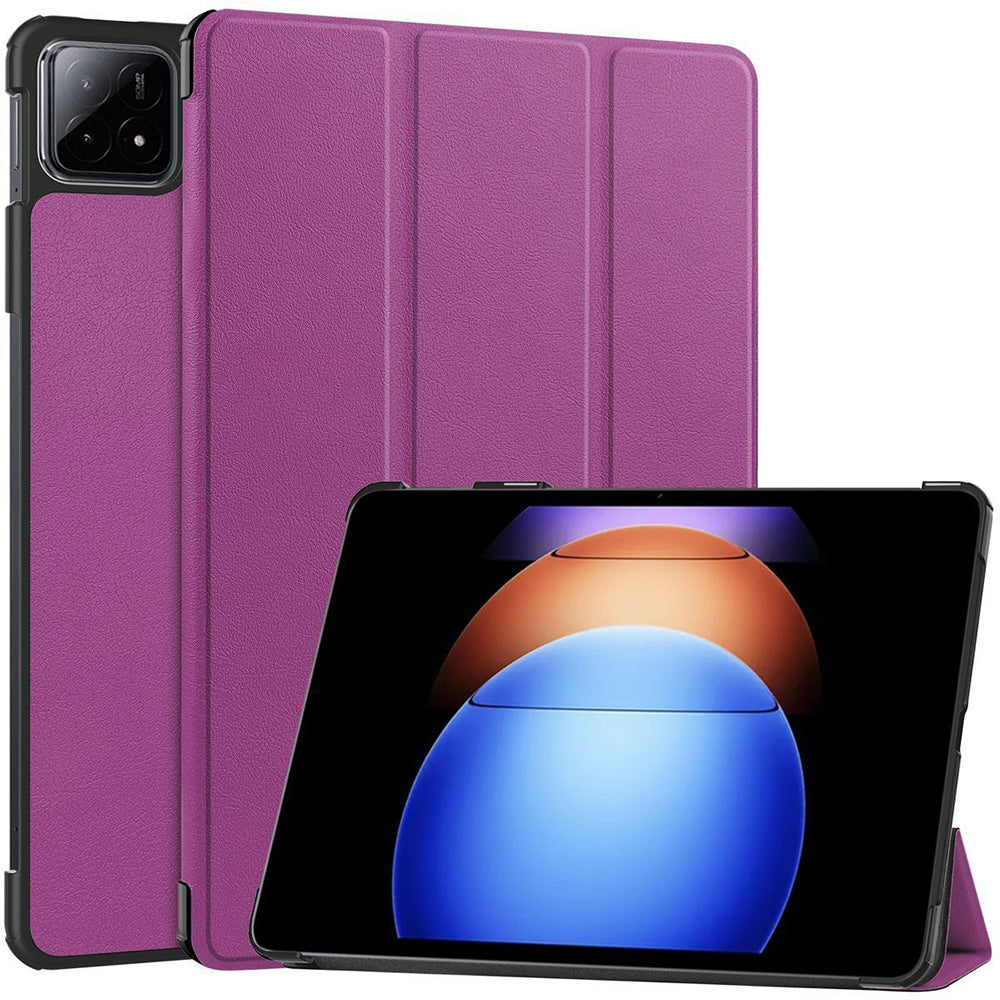 Schutzhülle für Xiaomi Pad 6S Pro, Bizon Case Tab Croc, Dunkelviolett