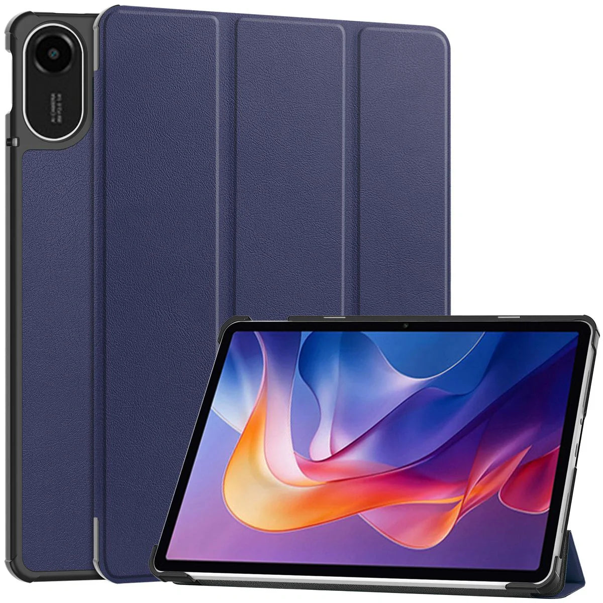 Schutzhülle für Xiaomi Redmi Pad 2, Bizon Case Tab Croc, Dunkelblau