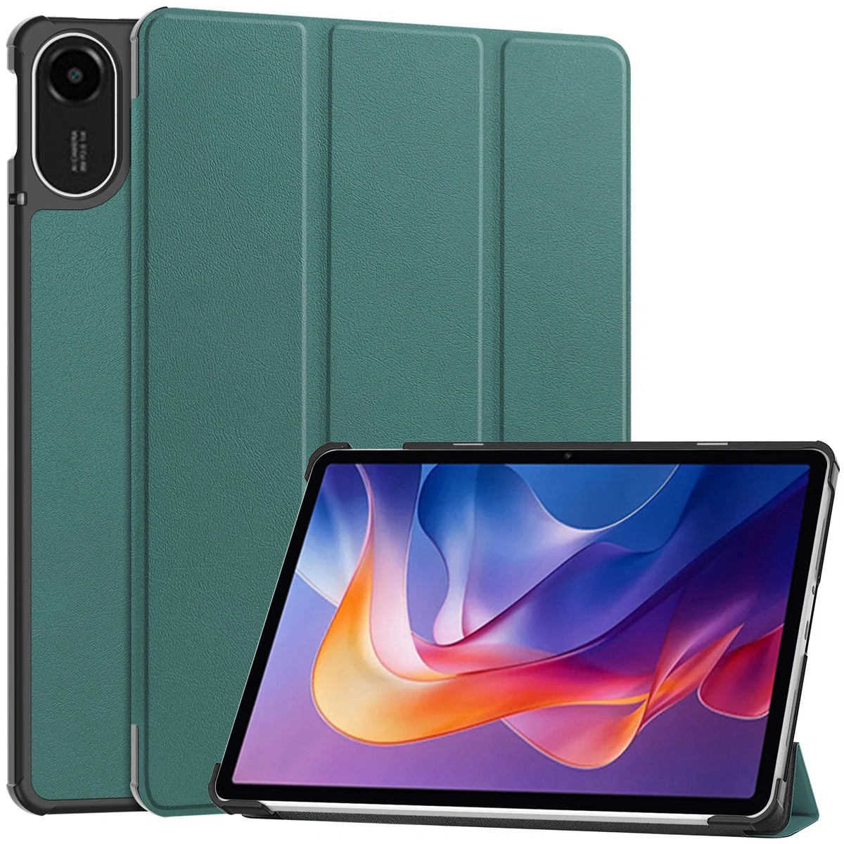 Schutzhülle für Xiaomi Redmi Pad 2, Bizon Case Tab Croc, Dunkelgrün