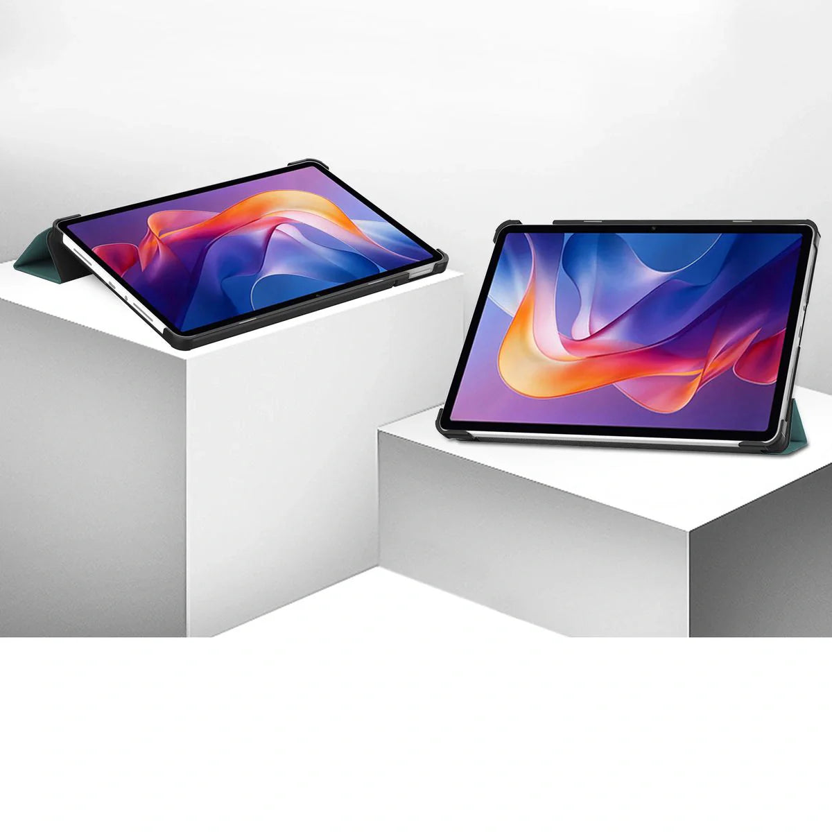Schutzhülle für Xiaomi Redmi Pad 2, Bizon Case Tab Croc, Dunkelgrün