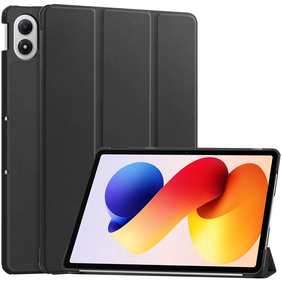 Schutzhülle für Xiaomi POCO Pad M1 / Redmi Pad 2 Pro, Bizon Case Tab Croc, Schwarz
