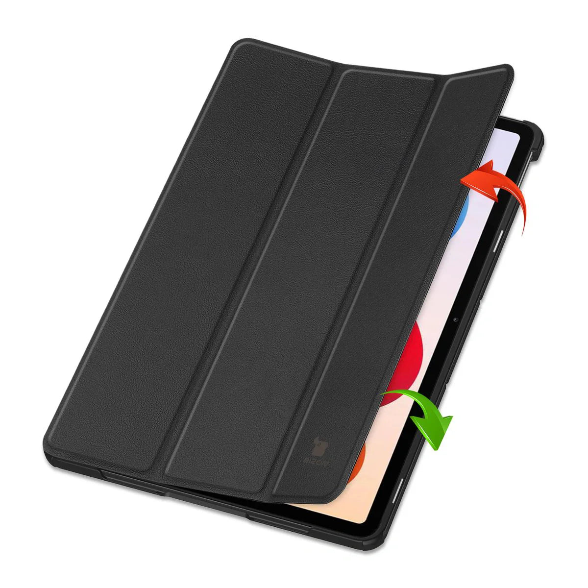 Schutzhülle für Xiaomi POCO Pad M1 / Redmi Pad 2 Pro, Bizon Case Tab Croc, Schwarz
