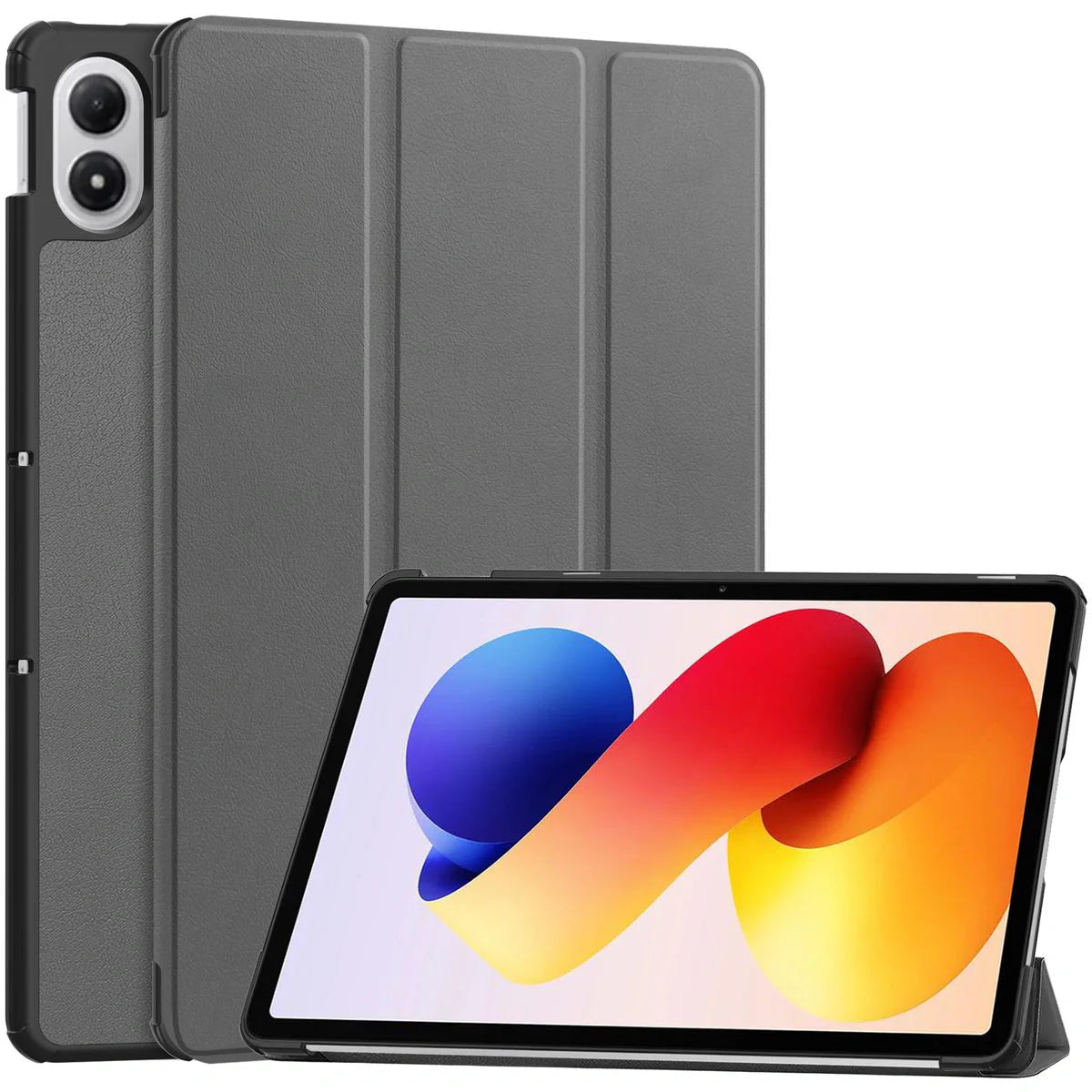 Schutzhülle für Xiaomi POCO Pad M1 / Redmi Pad 2 Pro, Bizon Case Tab Croc, Grau