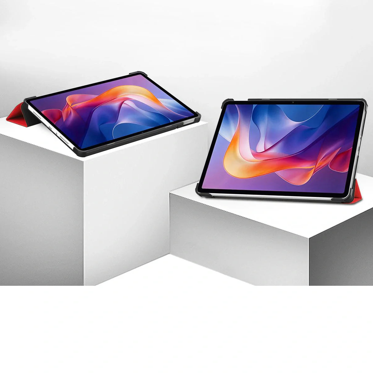 Schutzhülle für Xiaomi Redmi Pad 2, Bizon Case Tab Croc, Rot