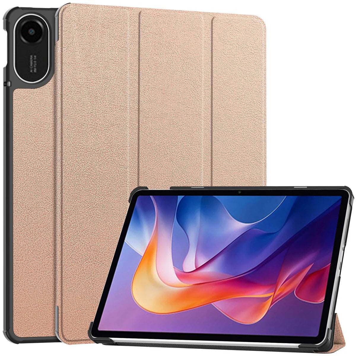 Schutzhülle für Xiaomi Redmi Pad 2, Bizon Case Tab Croc, Rosegold