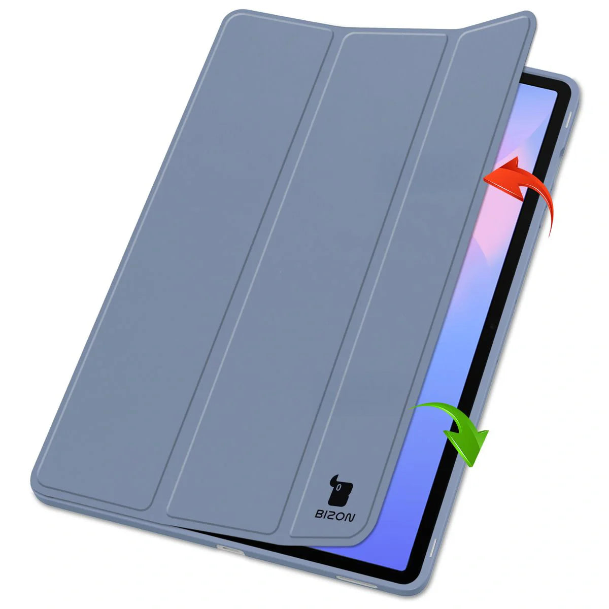 Schutzhülle mit Klappe für Galaxy Tab S10 FE Plus, Bizon Case Tab Lizard, Lavendel