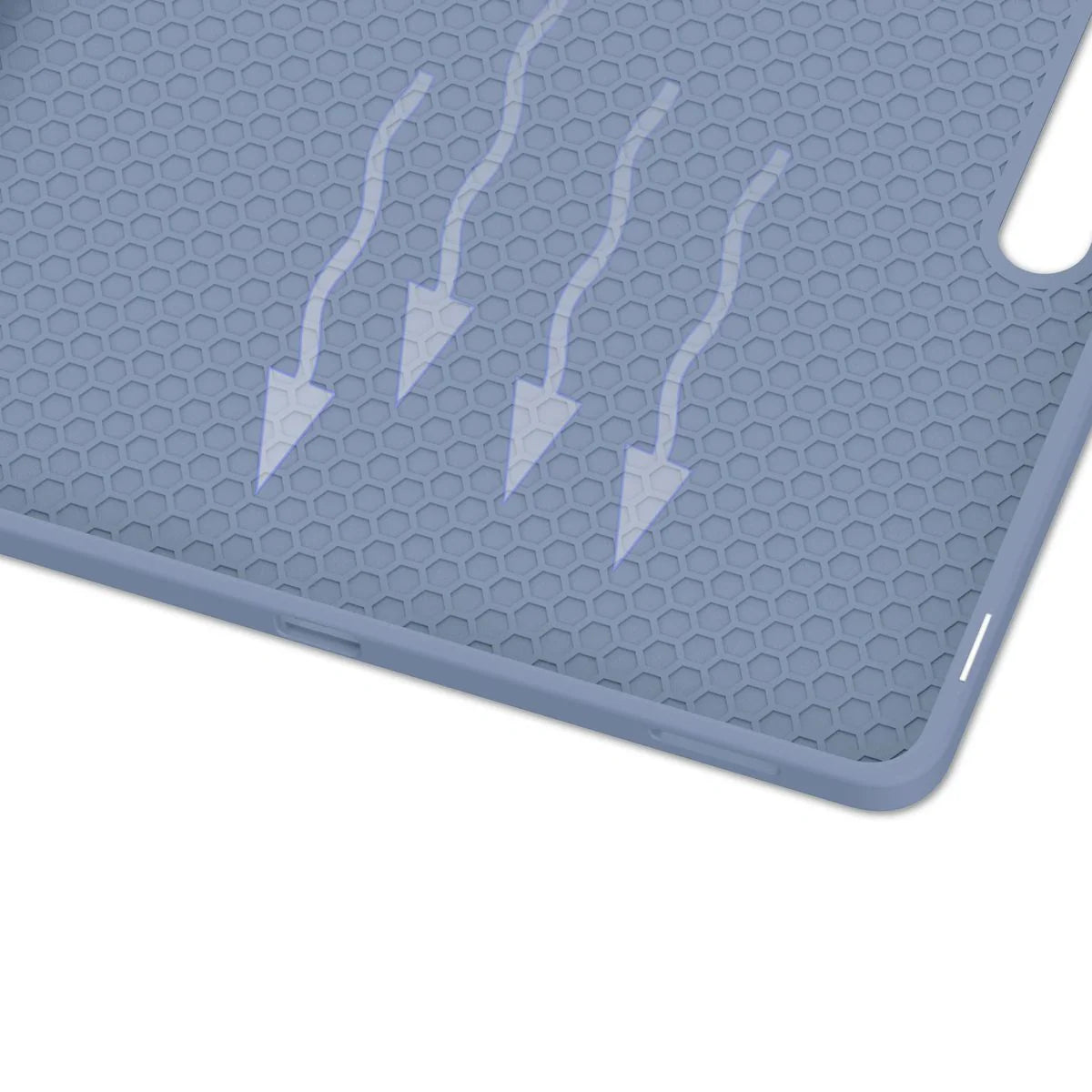 Schutzhülle mit Klappe für Galaxy Tab S10 FE Plus, Bizon Case Tab Lizard, Lavendel