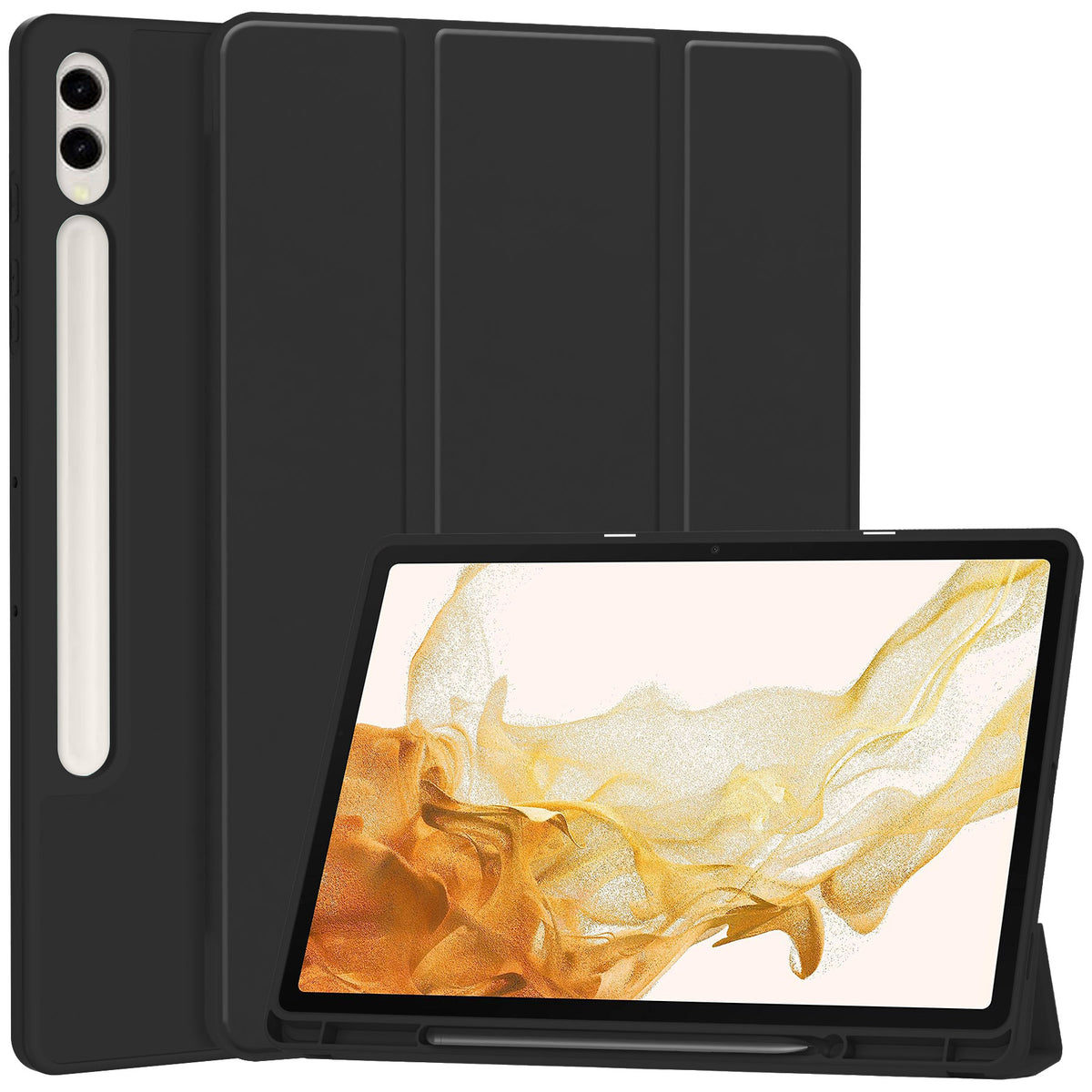 Schutzhülle Bizon Case Tab Lizard für Galaxy Tab S10 Plus / S9 Plus, Schwarz