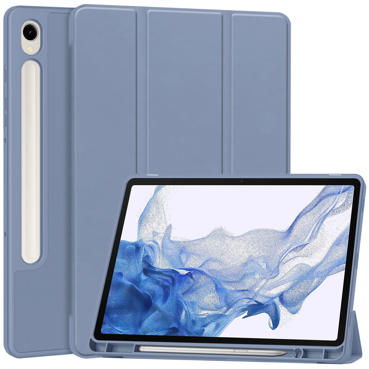 Schutzhülle Bizon Case Tab Lizard für Galaxy Tab S9, Grau