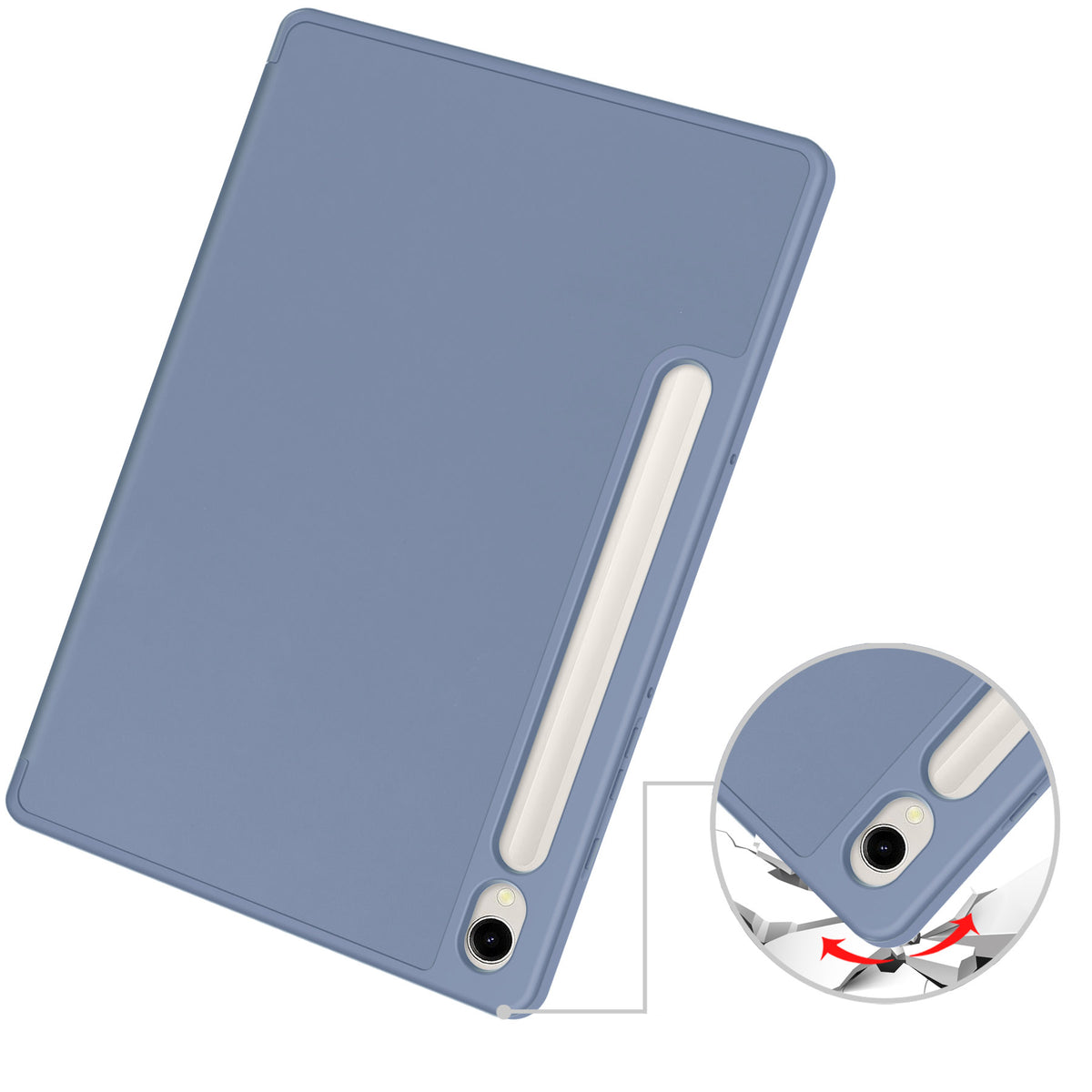 Schutzhülle Bizon Case Tab Lizard für Galaxy Tab S9, Grau