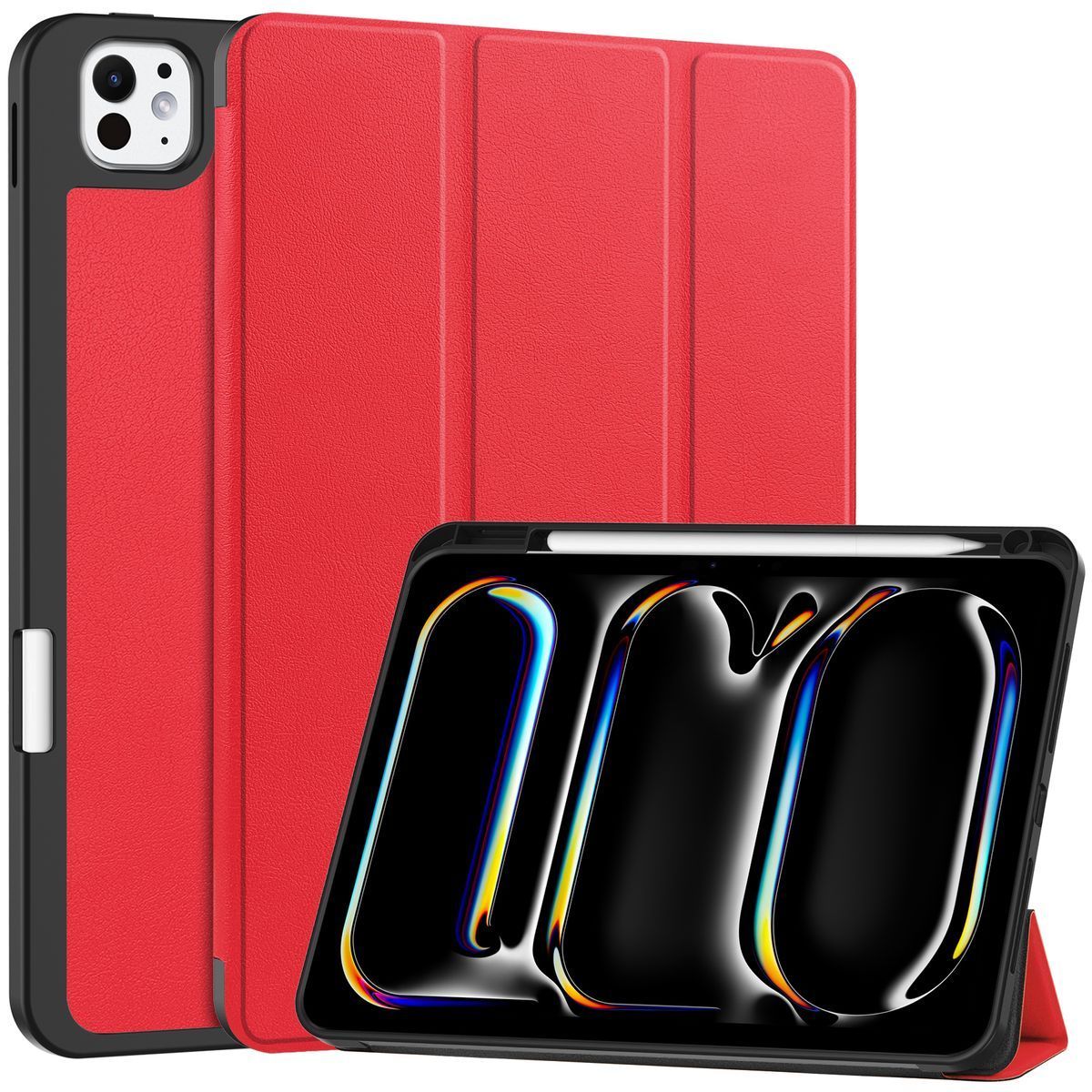 Schutzhülle für iPad Pro 11" 2025 / 2024, Bizon Case Tab Lizard, Rot
