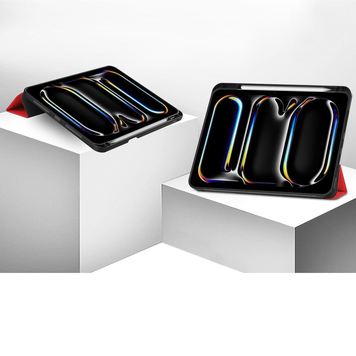 Schutzhülle für iPad Pro 11" 2025 / 2024, Bizon Case Tab Lizard, Rot