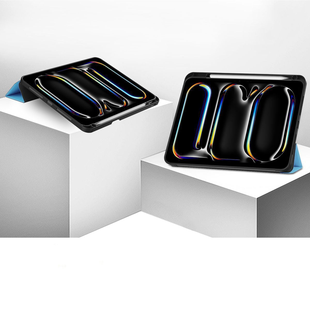 Schutzhülle für iPad Pro 11" 2025 / 2024, Bizon Case Tab Lizard, Blau