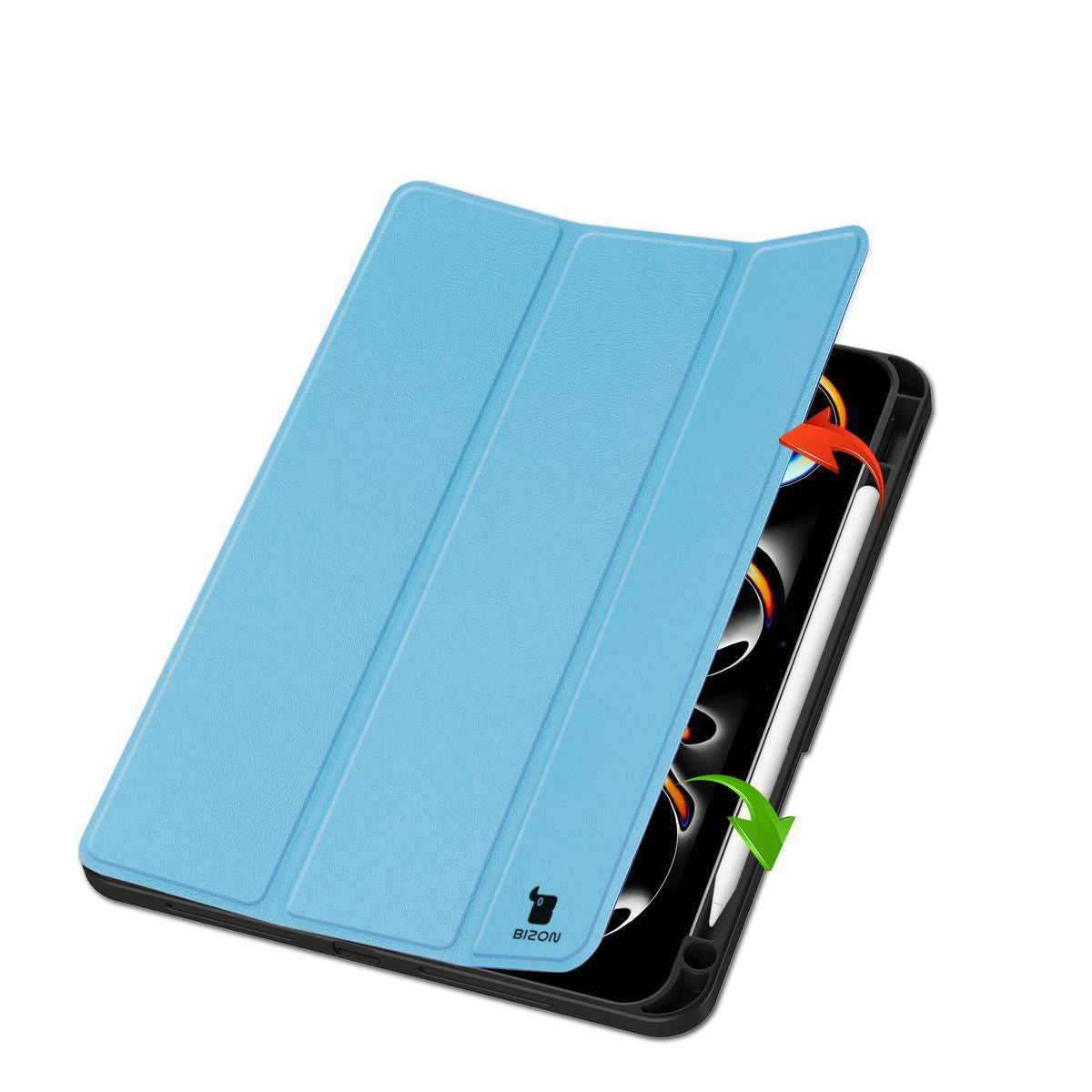 Schutzhülle für iPad Pro 11" 2025 / 2024, Bizon Case Tab Lizard, Blau