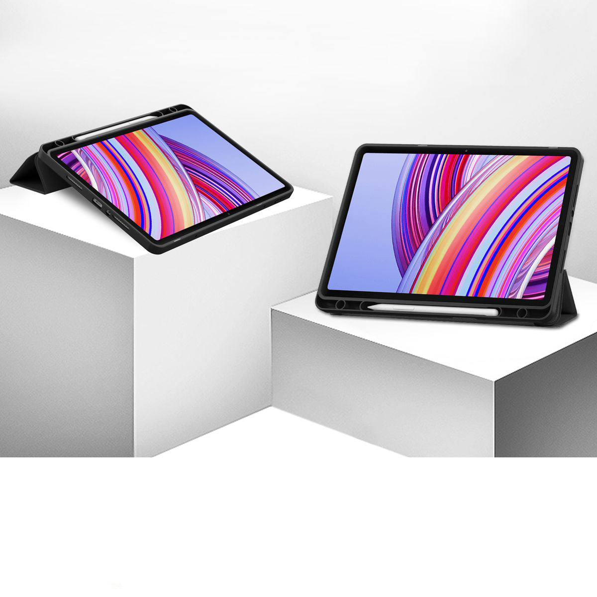 Schutzhülle für Xiaomi Redmi Pad Pro 12.1, Bizon Case Tab Lizard, Schwarz