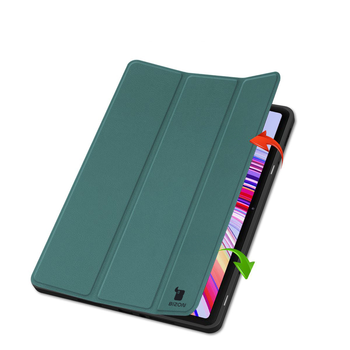 Schutzhülle für Xiaomi Redmi Pad Pro 12.1, Bizon Case Tab Lizard, Dunkelgrün