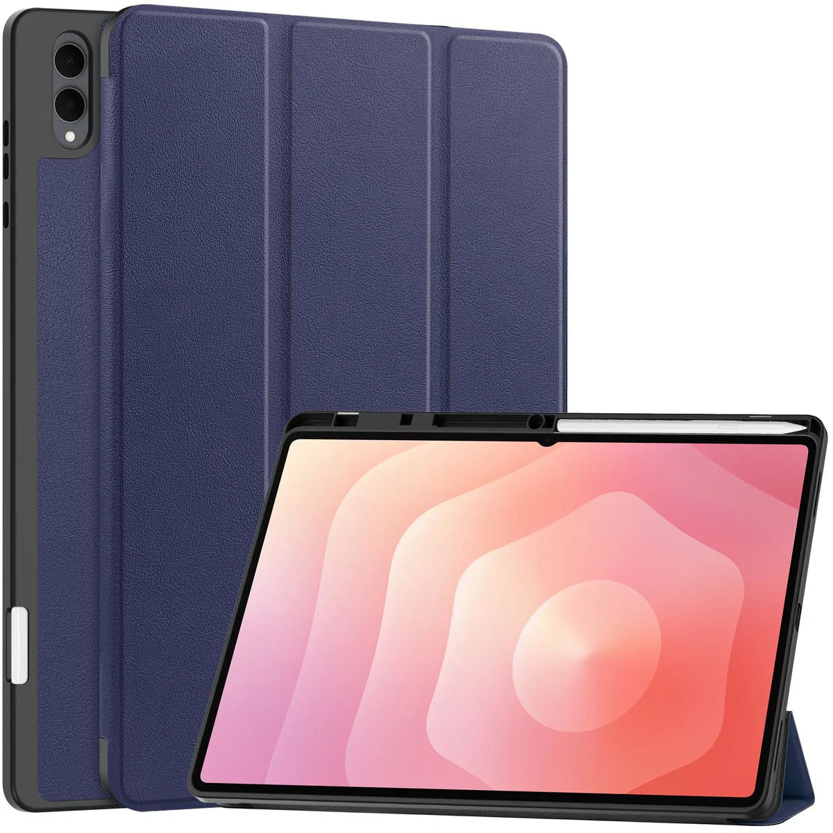 Schutzhülle mit Klappe für Galaxy Tab S11 Ultra, Bizon Case Tab Lizard, Dunkelblau