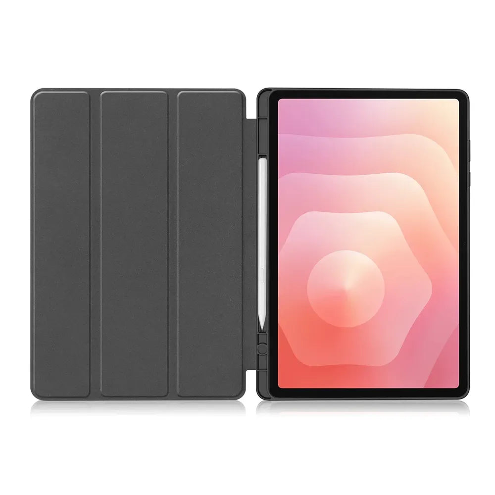 Schutzhülle mit Klappe für Galaxy Tab S12 Plus, Bizon Case Tab Croc, Grau (8/9)