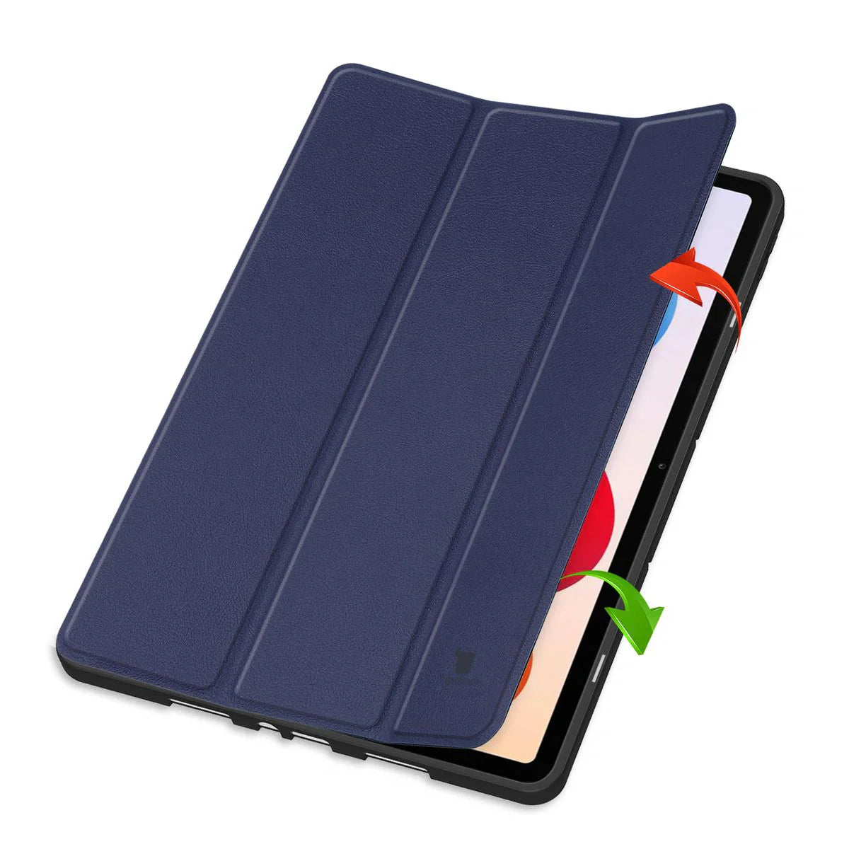 Schutzhülle mit Klappe für Xiaomi POCO Pad M1 / Redmi Pad 2 Pro, Bizon Case Tab Lizard, Dunkelblau