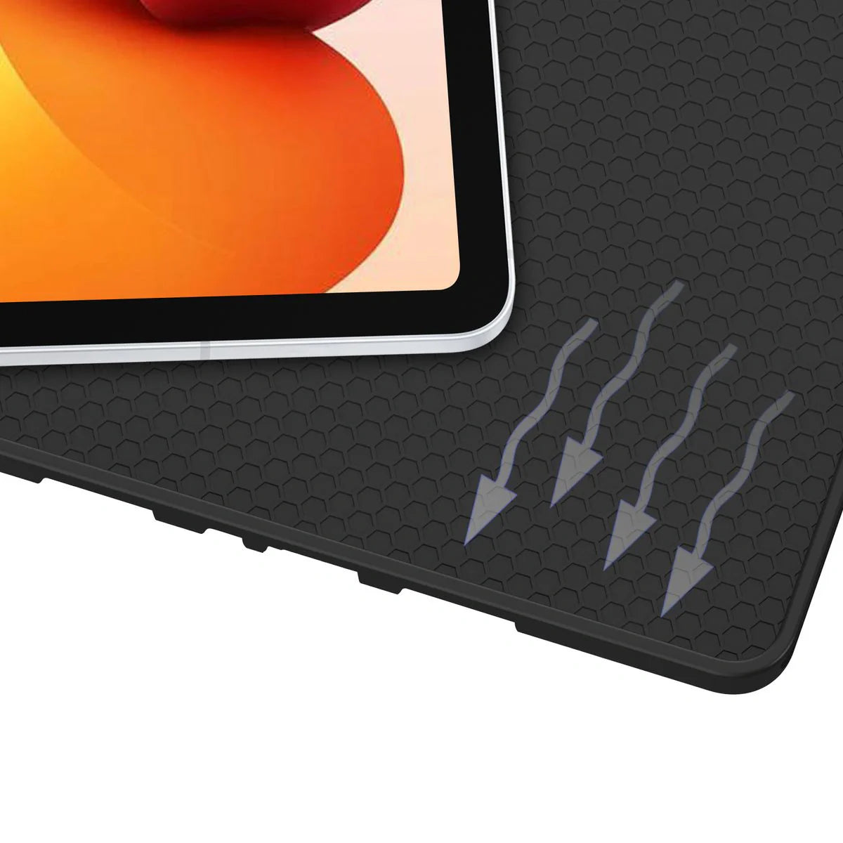Schutzhülle mit Klappe für Xiaomi POCO Pad M1 / Redmi Pad 2 Pro, Bizon Case Tab Lizard, Rot