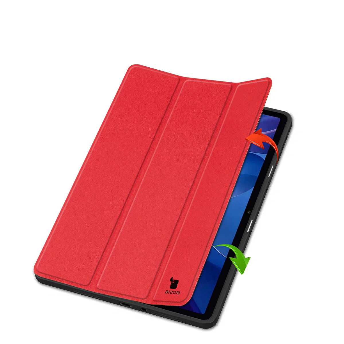 Schutzhülle mit Klappe für Xiaomi Redmi Pad 2, Bizon Case Tab Lizard, Rot
