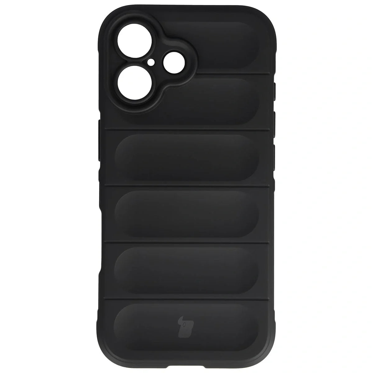 Robuste Handyhülle für iPhone 17, Bizon Case Tur, Schwarz