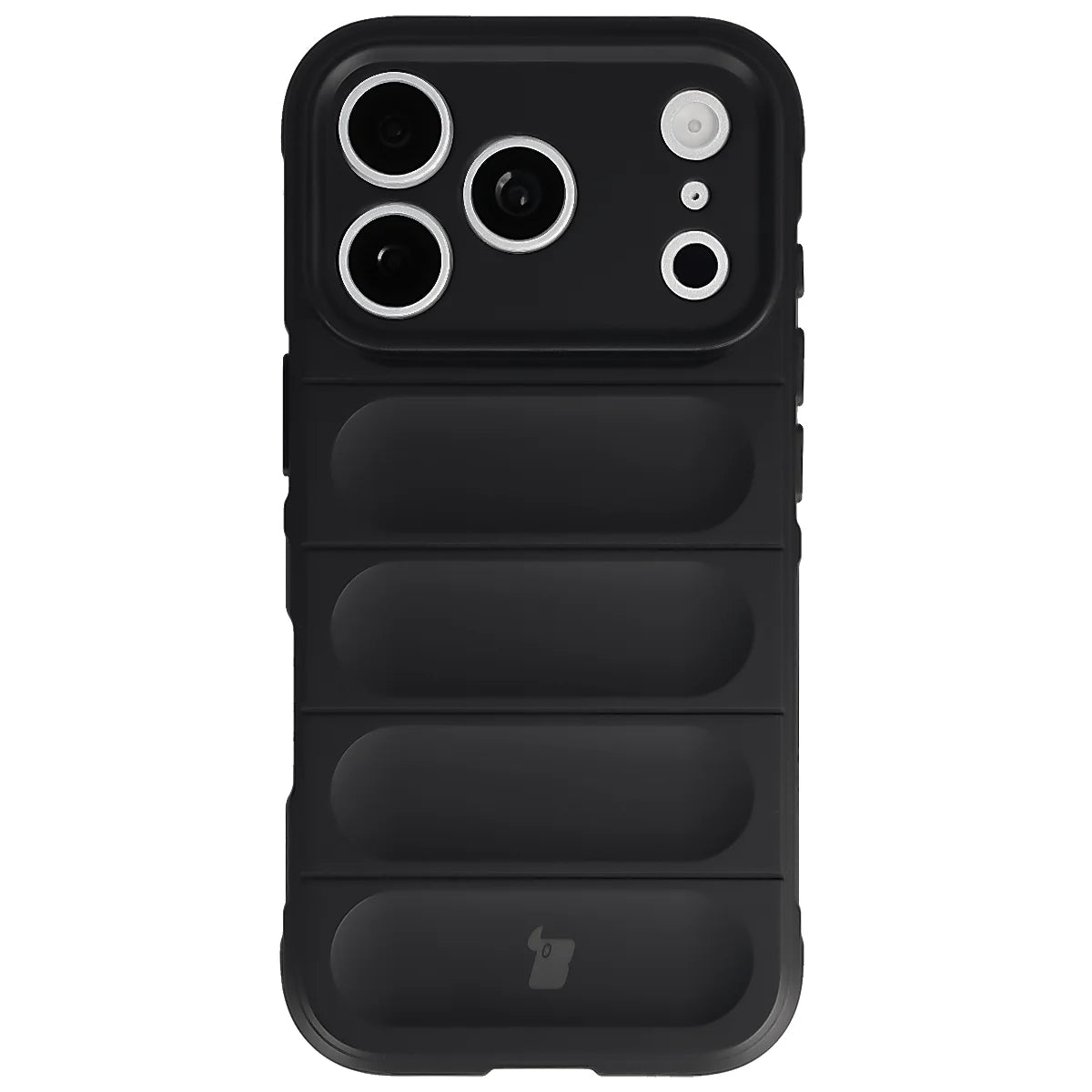Robuste Handyhülle für iPhone 17 Pro, Bizon Case Tur, Schwarz