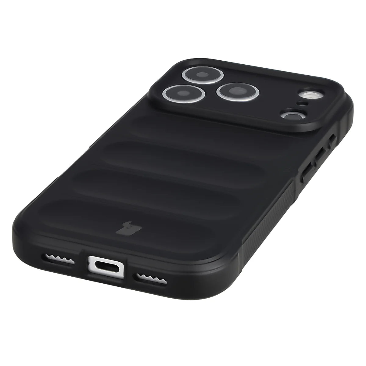 Robuste Handyhülle für iPhone 18 Pro / 17 Pro, Bizon Case Tur, Schwarz