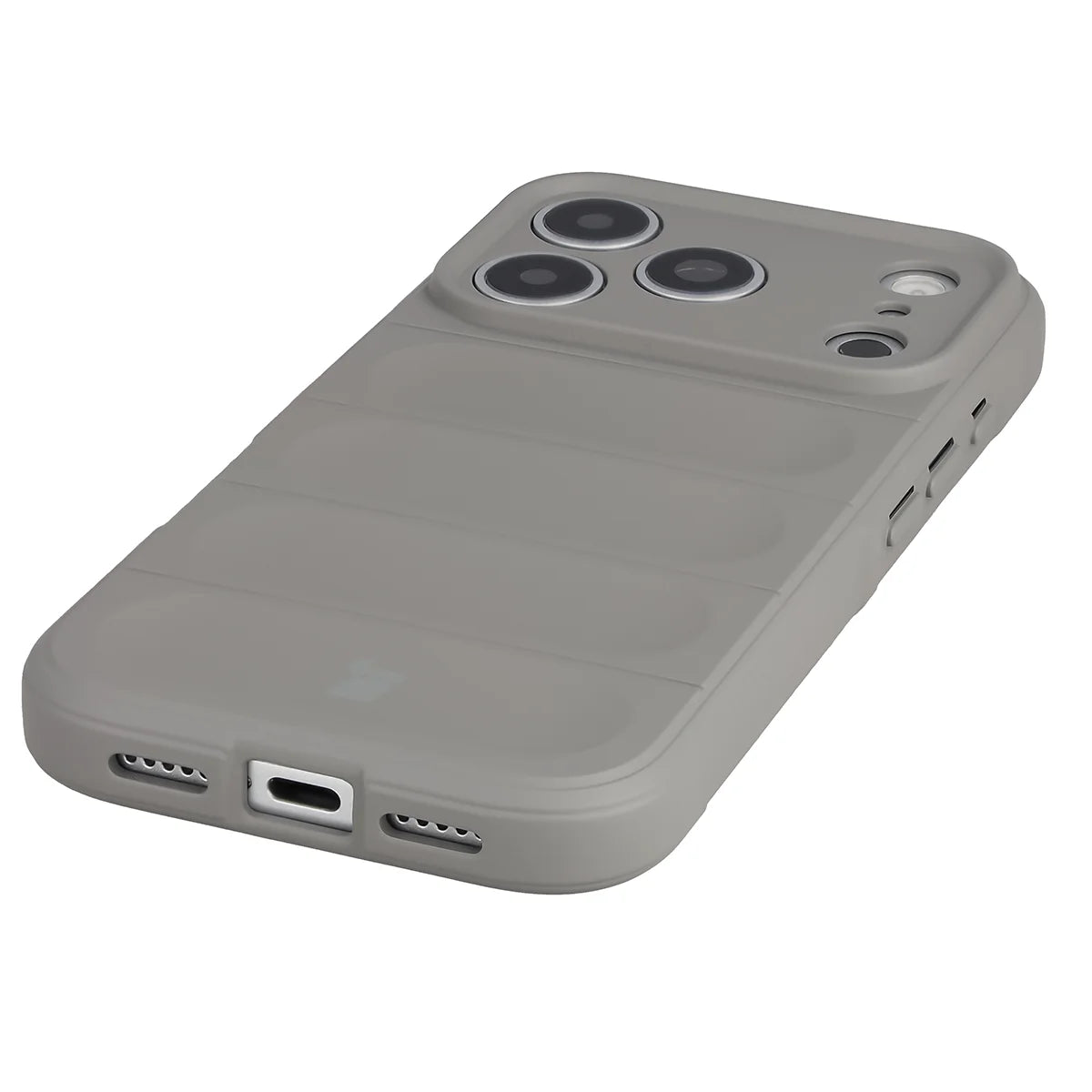 Robuste Handyhülle für iPhone 18 Pro / 17 Pro, Bizon Case Tur, Hellgrau