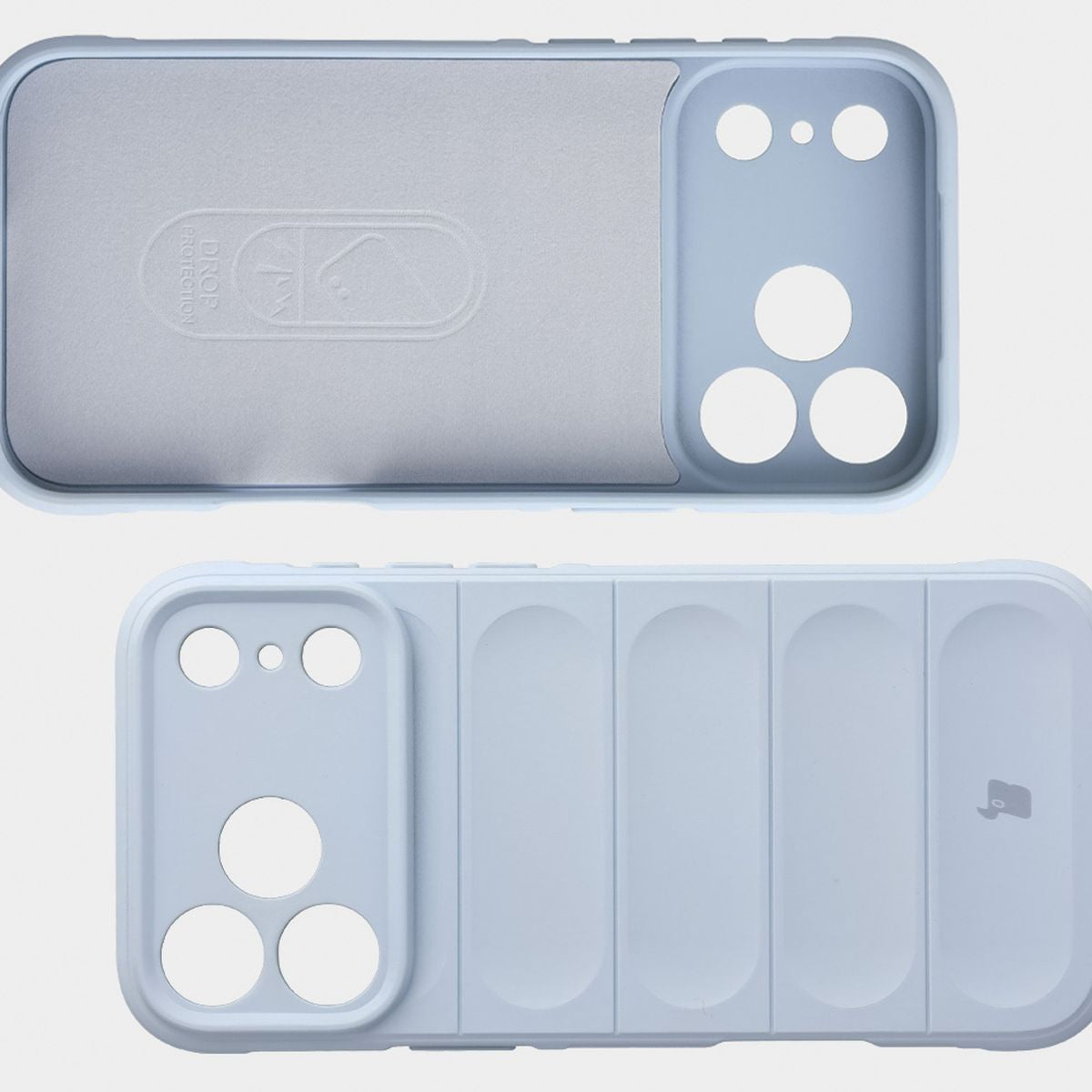 Robuste Handyhülle für iPhone 18 Pro Max / 17 Pro Max, Bizon Case Tur, Hellblau