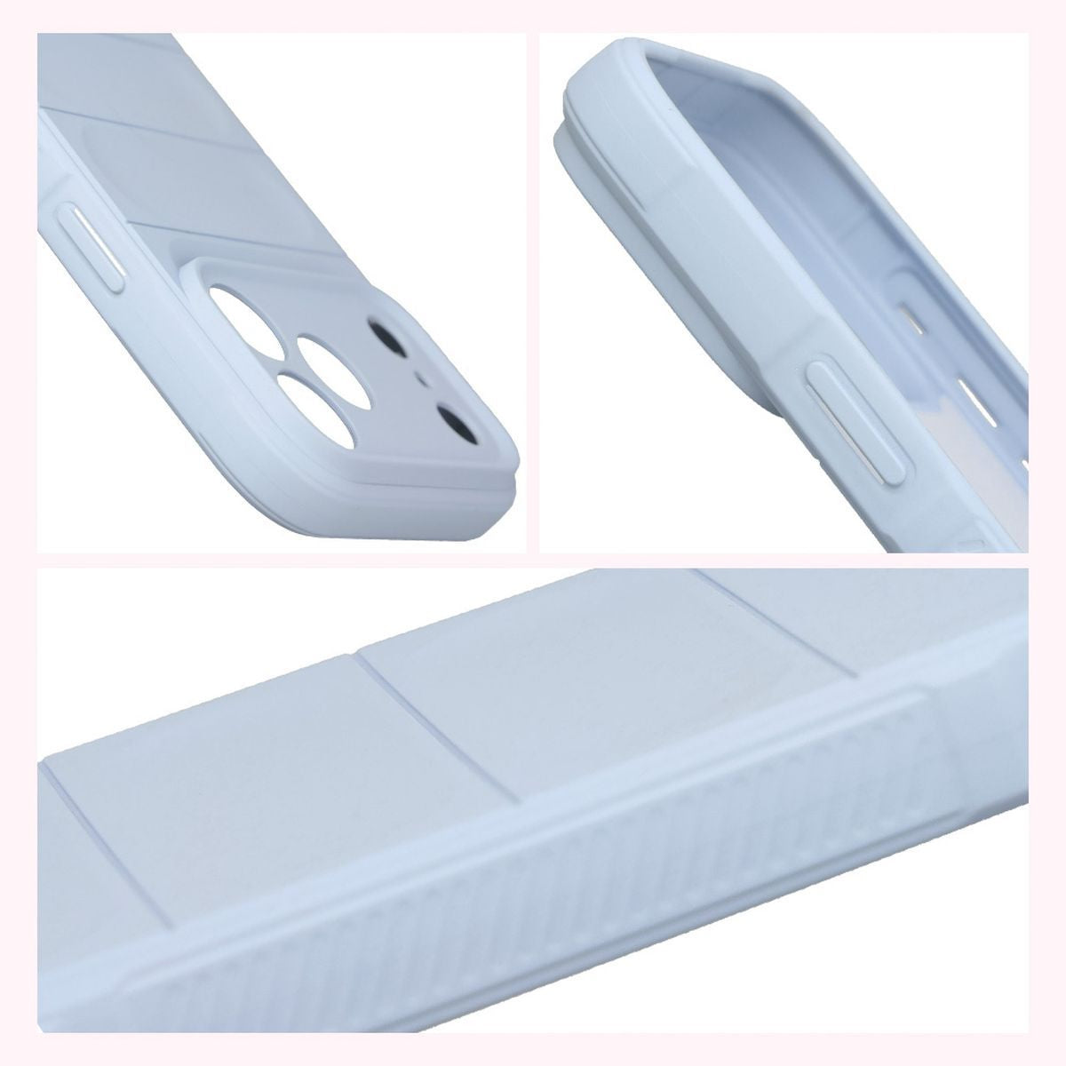 Robuste Handyhülle für iPhone 18 Pro Max / 17 Pro Max, Bizon Case Tur, Hellblau