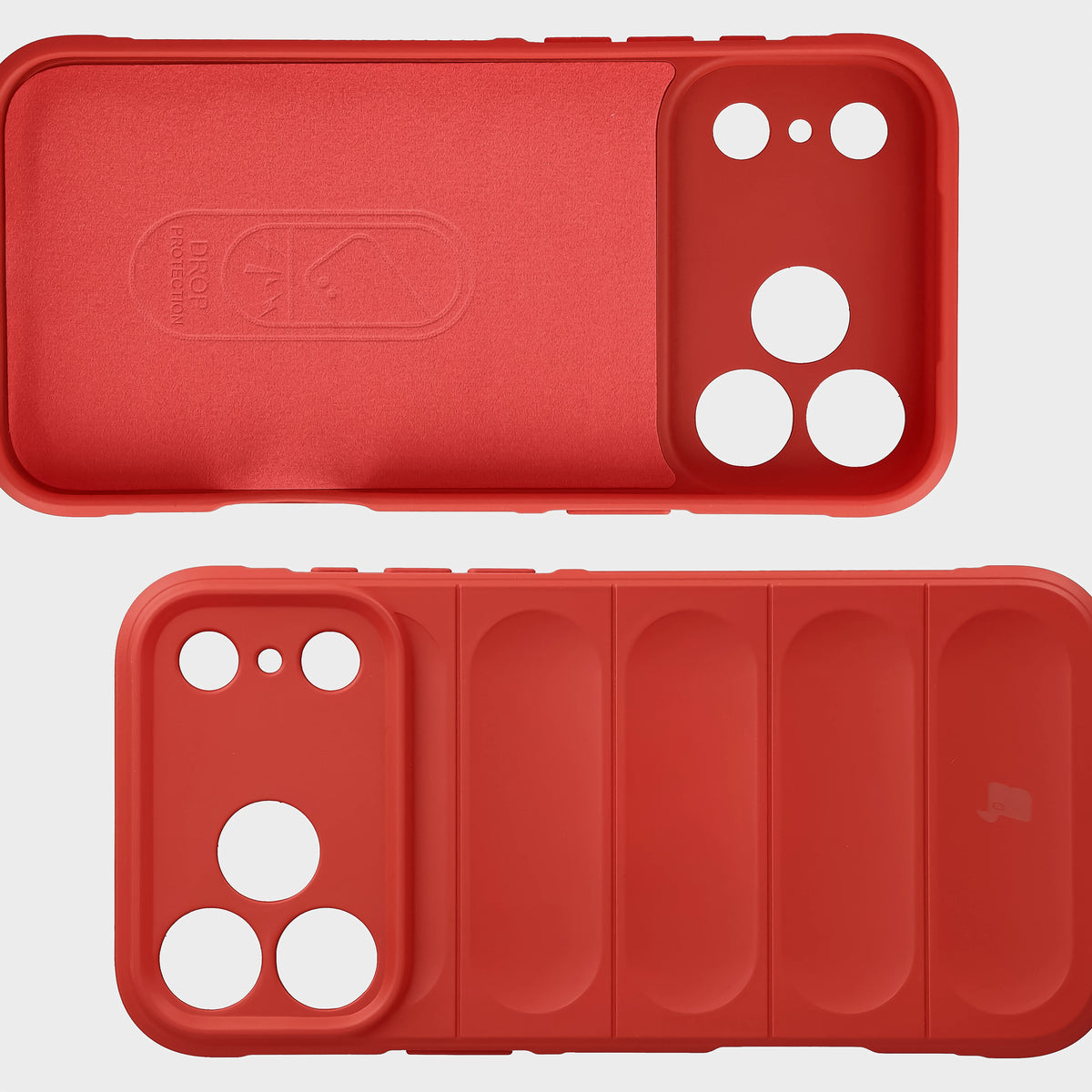 Robuste Handyhülle für iPhone 18 Pro Max / 17 Pro Max, Bizon Case Tur, Rot