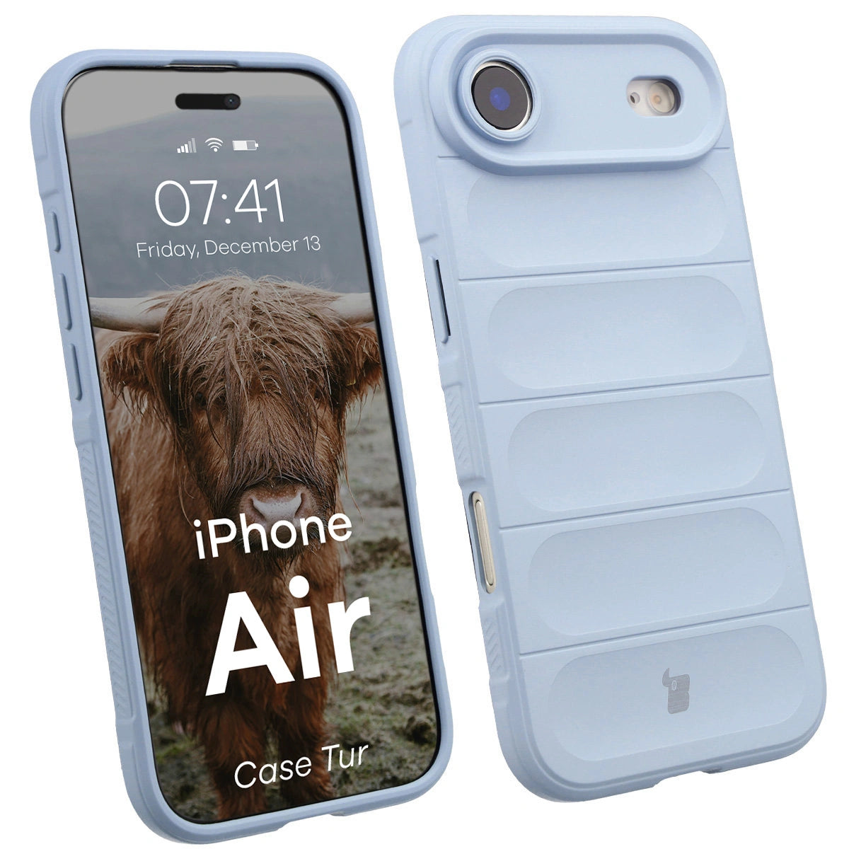 Robuste Handyhülle für iPhone Air, Bizon Case Tur, Hellblau