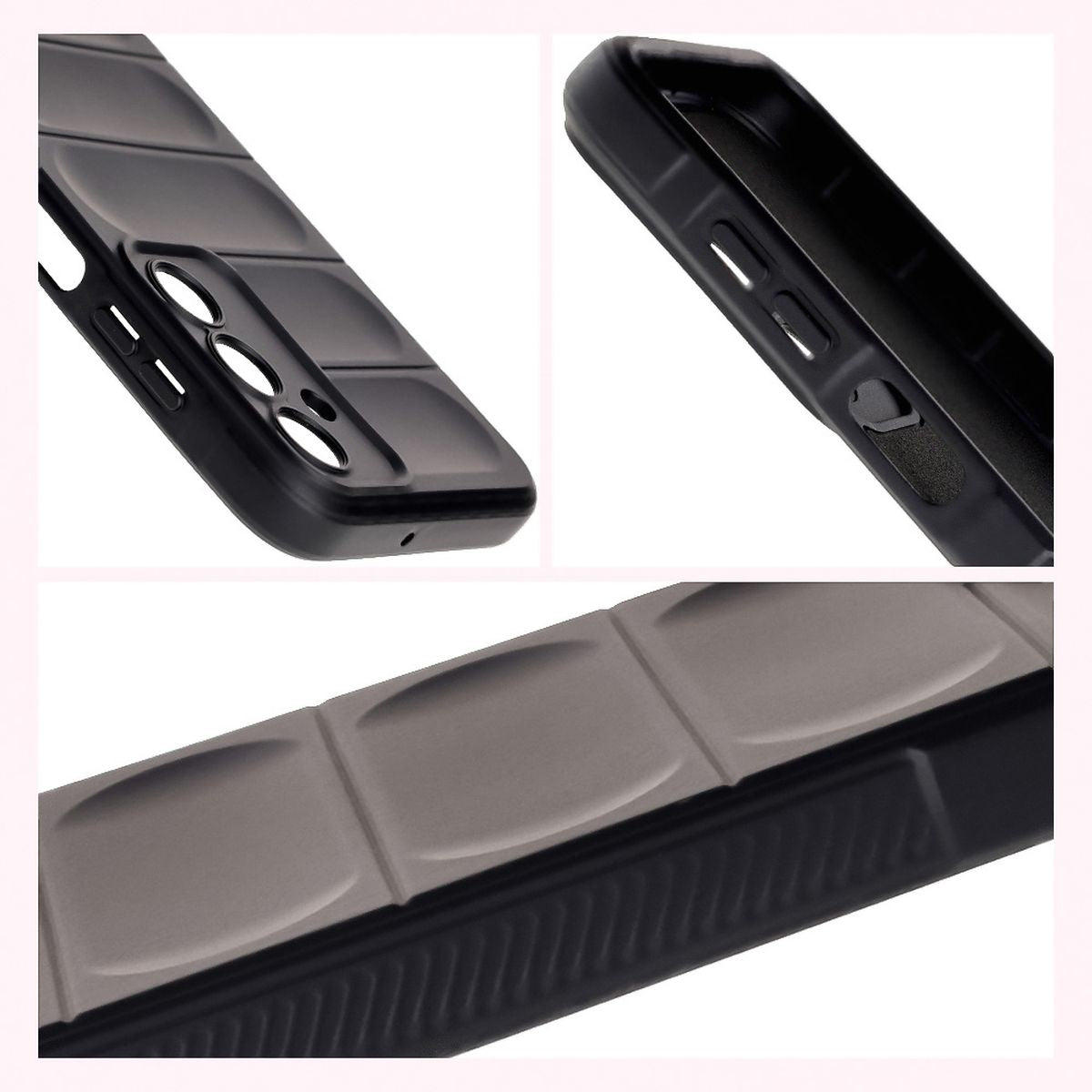 Robuste Handyhülle für Galaxy A16 4G/5G, Bizon Case Tur, Schwarz