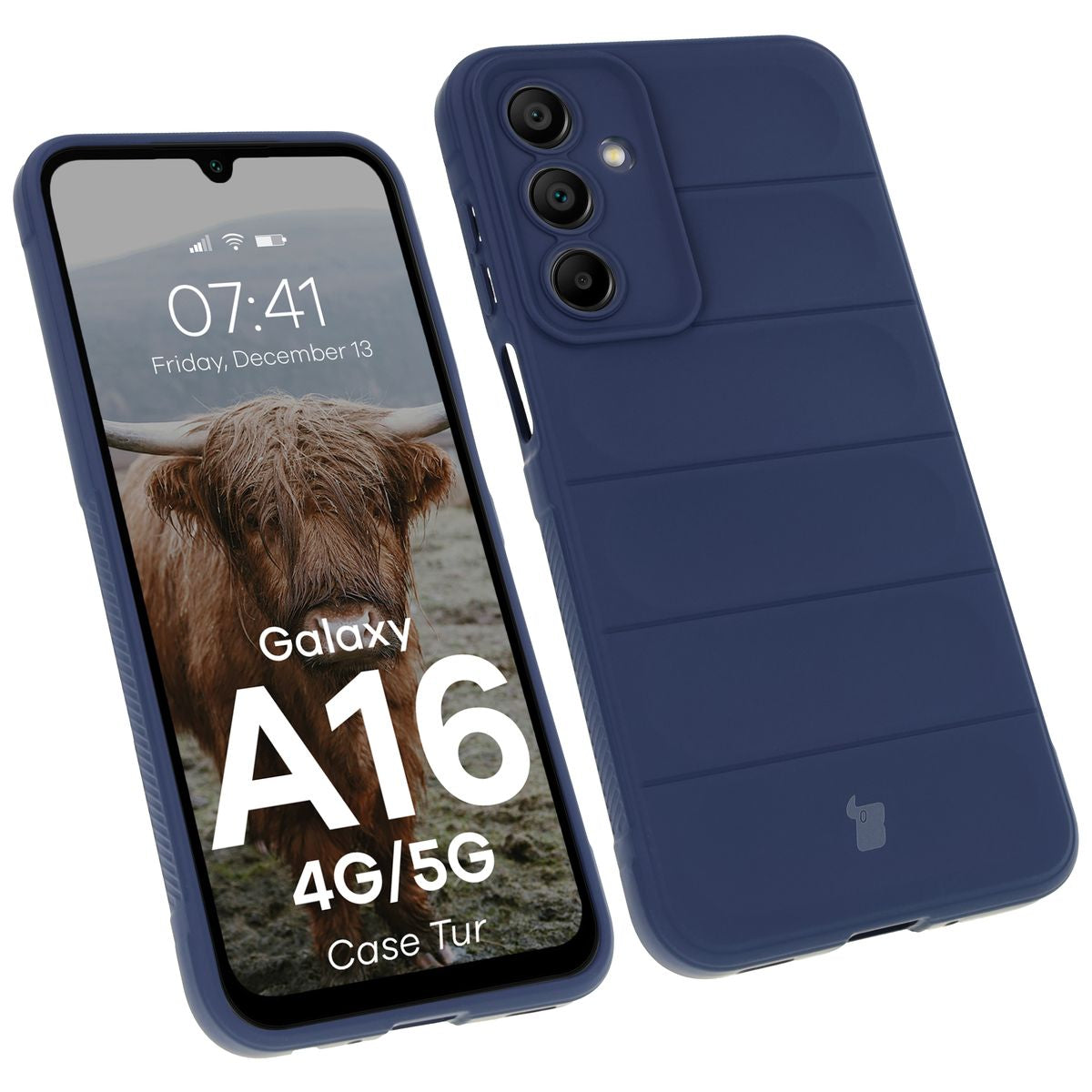 Robuste Handyhülle für Galaxy A16 4G/5G, Bizon Case Tur, Dunkelblau
