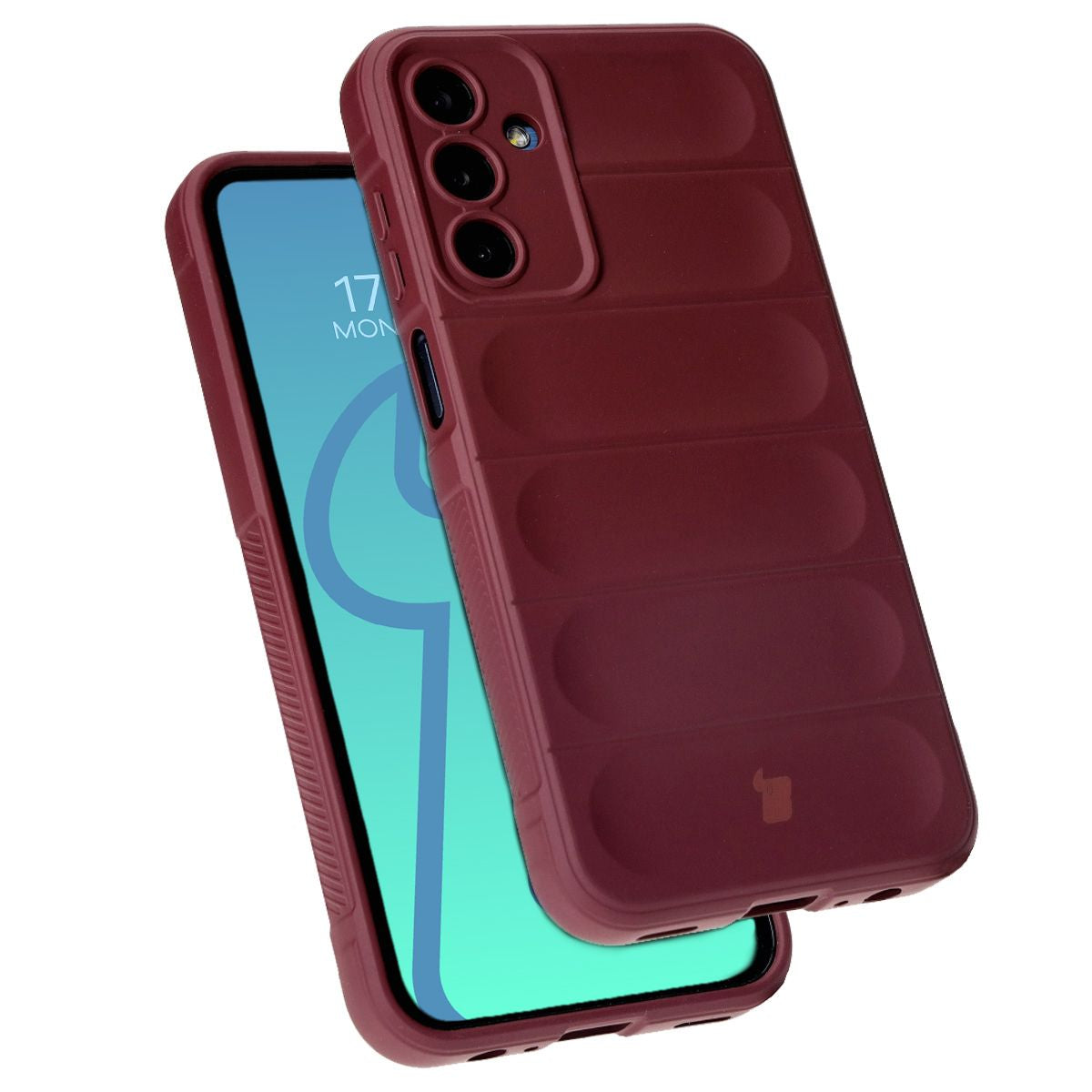 Robuste Schutzhülle für Galaxy M15 5G, Bizon Case Tur, Burgunderrot
