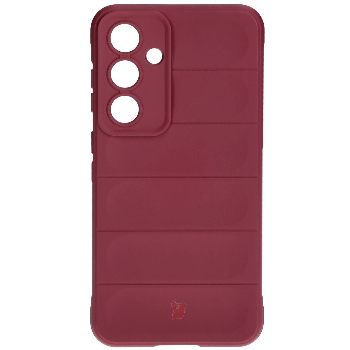 Robuste Handyhülle für Galaxy S24 FE, Bizon Case Tur, Burgunderrot
