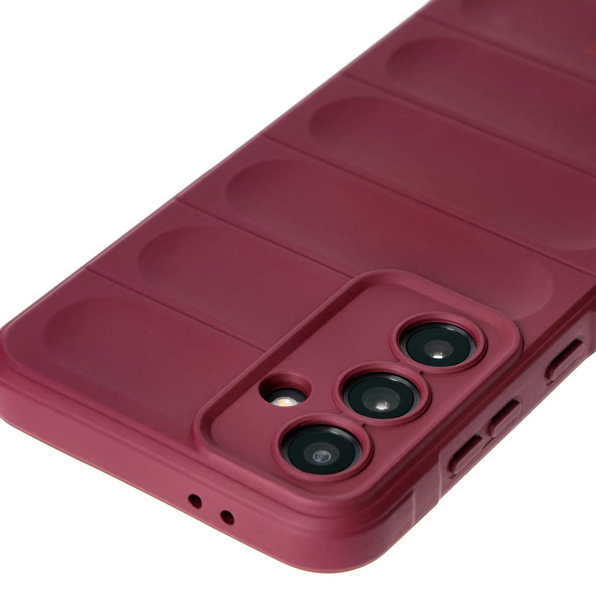 Robuste Handyhülle für Galaxy S24 FE, Bizon Case Tur, Burgunderrot