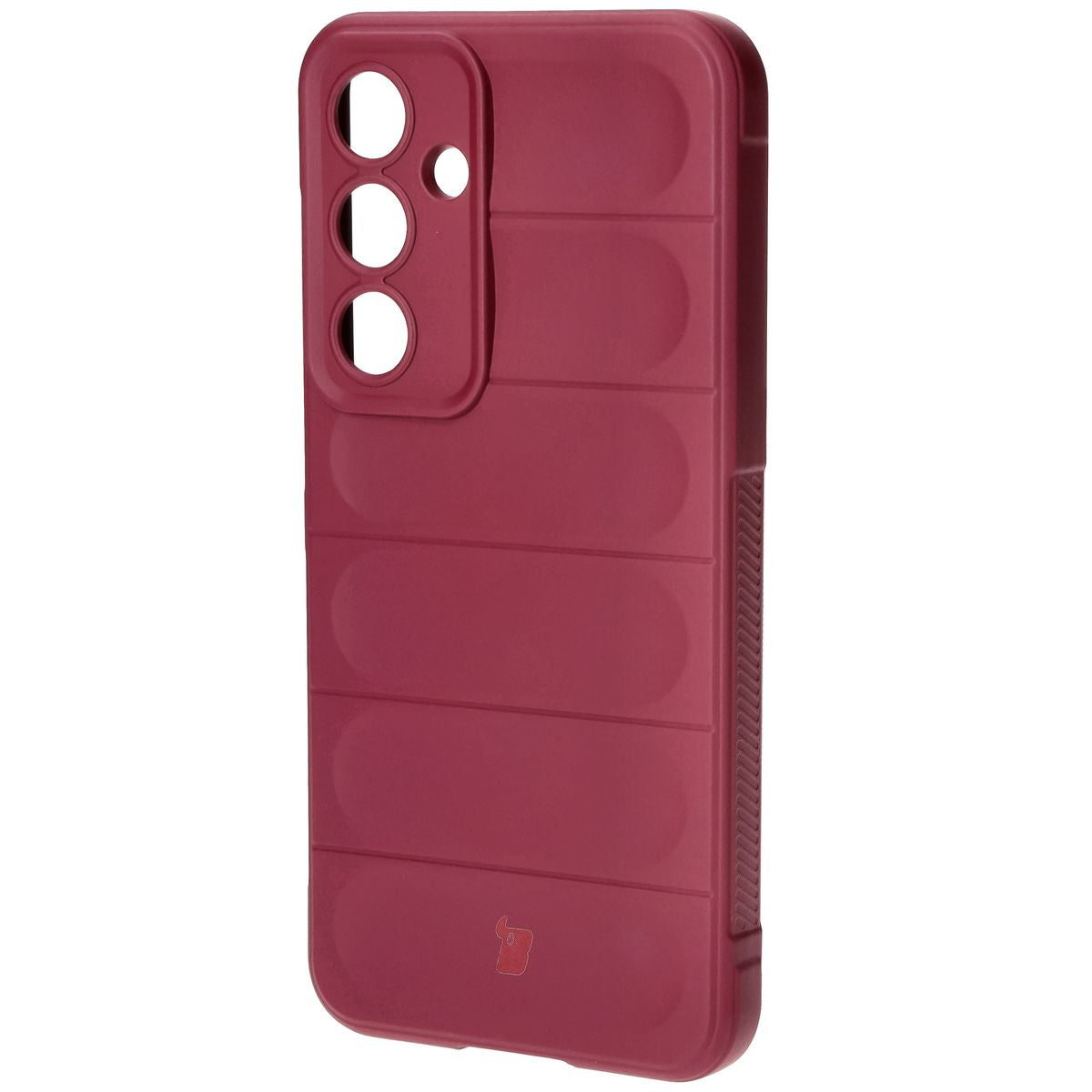 Robuste Handyhülle für Galaxy S24 FE, Bizon Case Tur, Burgunderrot