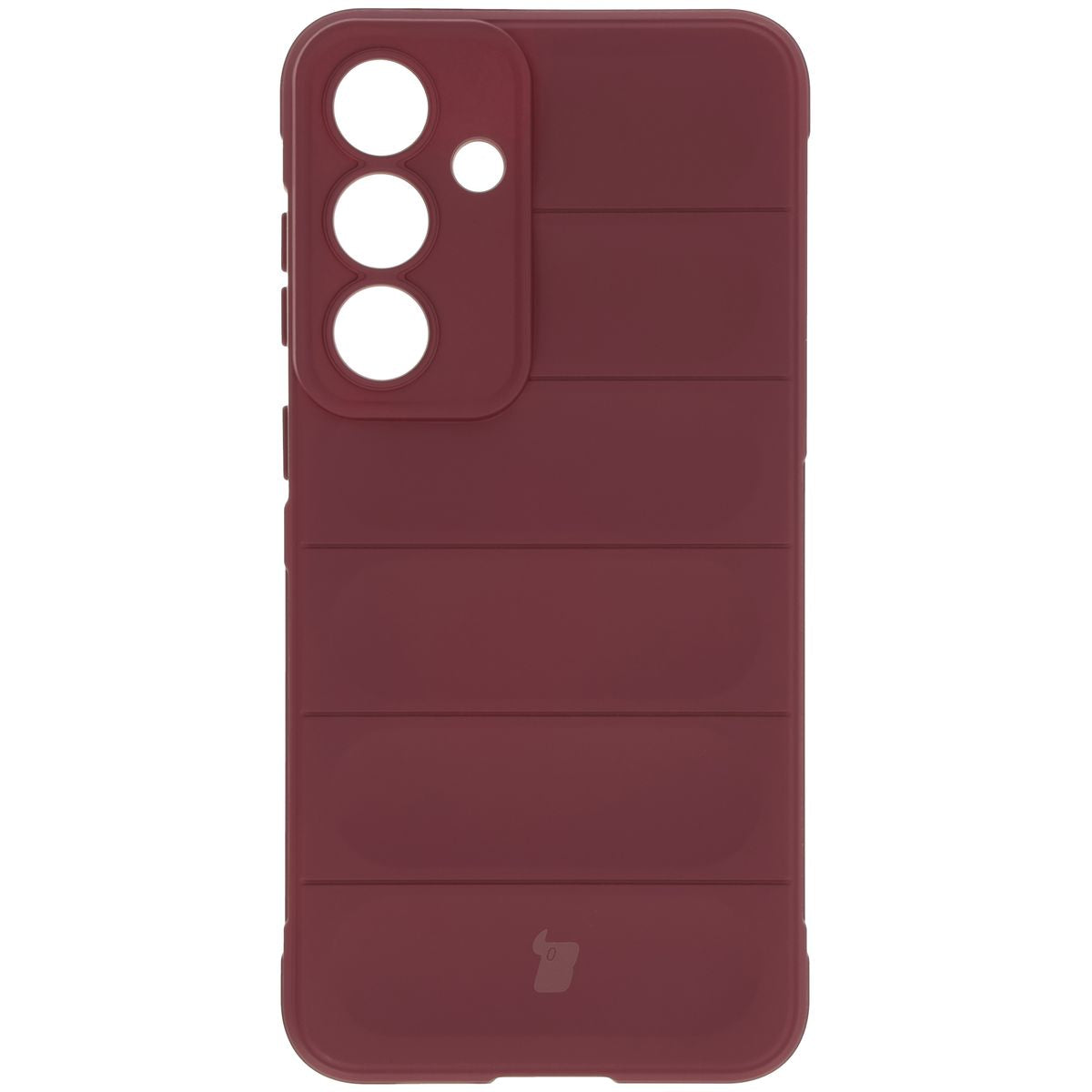 Robuste Handyhülle für Galaxy S25 Plus, Bizon Case Tur, Burgunderrot