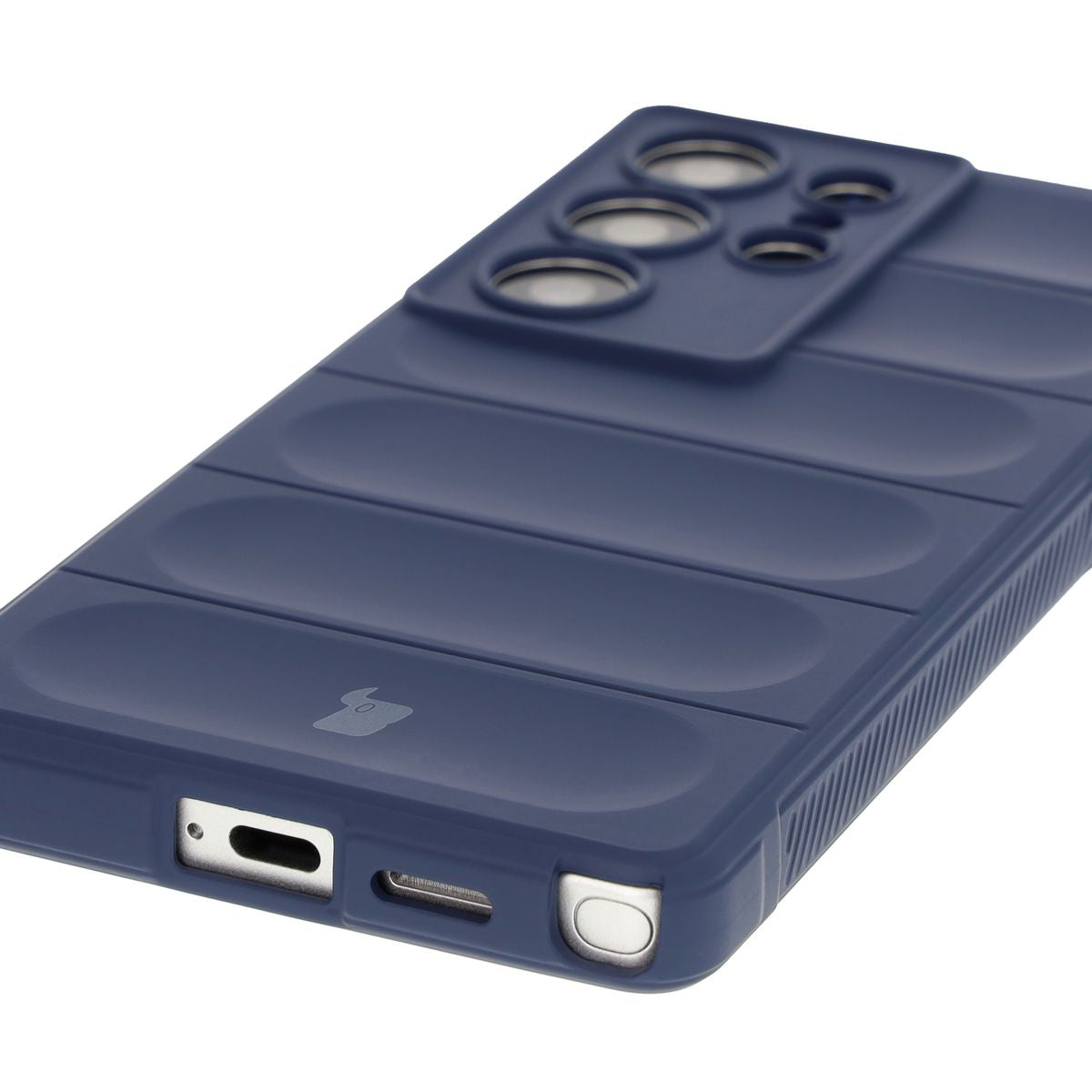 Robuste Handyhülle für Galaxy S25 Ultra, Bizon Case Tur, Dunkelblau