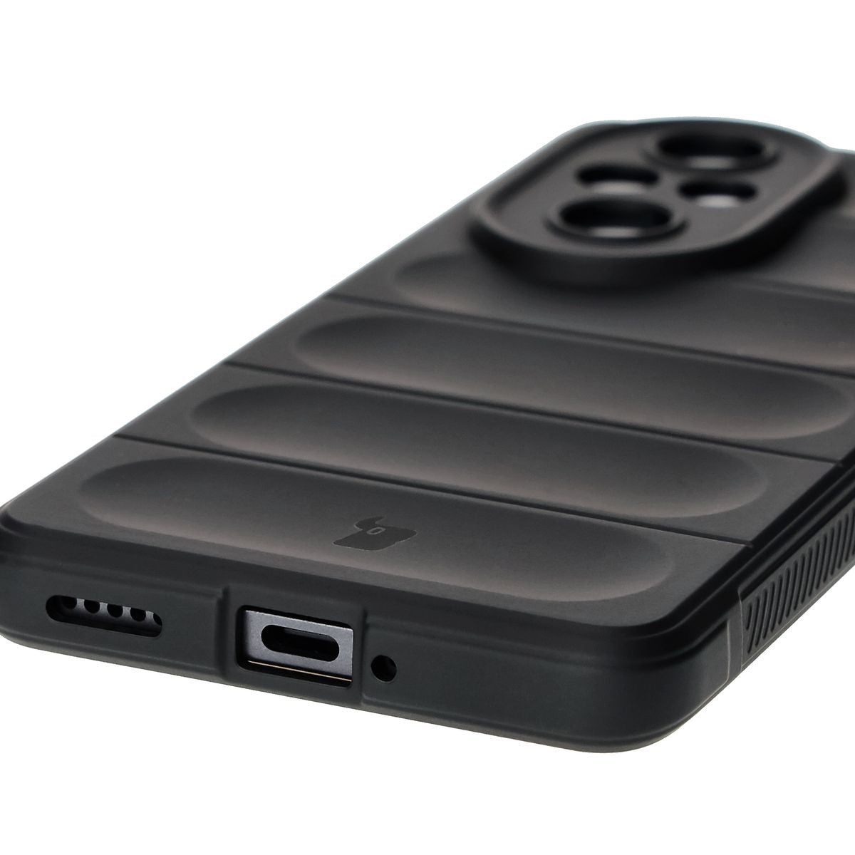 Robuste Handyhülle für Honor 200 Pro, Bizon Case Tur, Schwarz