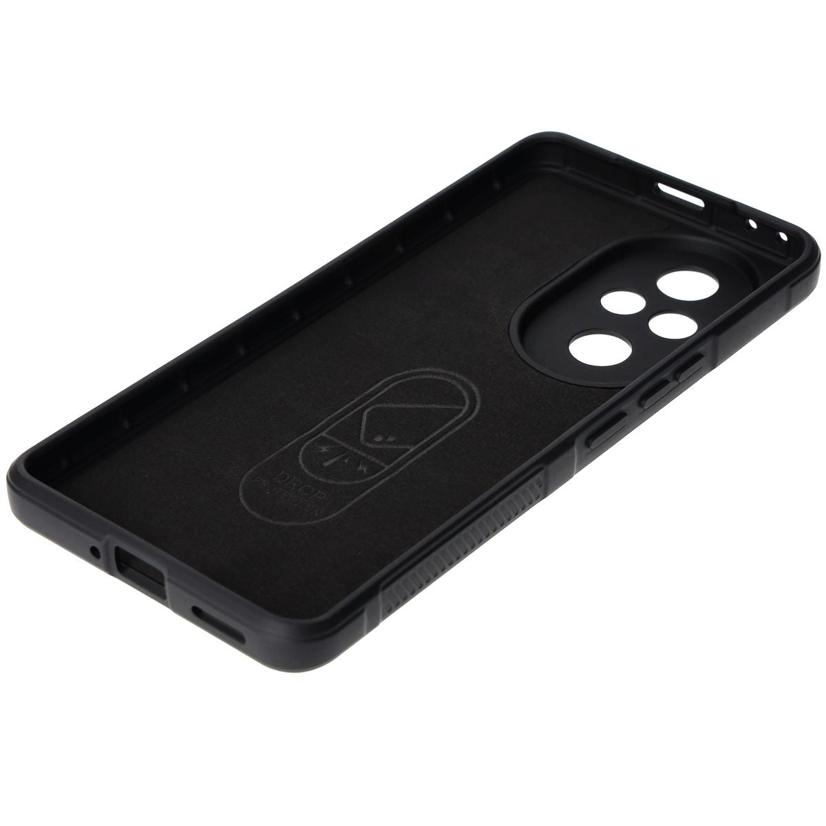 Robuste Handyhülle für Honor 200 Pro, Bizon Case Tur, Schwarz