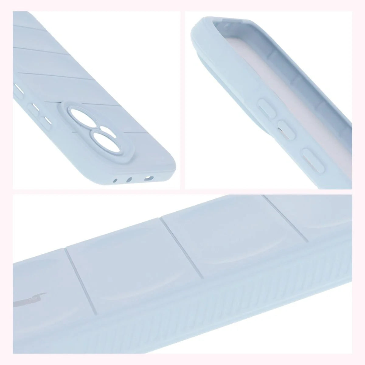 Robuste Handyhülle für Honor 400, Bizon Case Tur, Hellblau