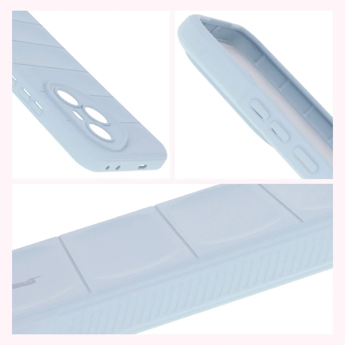 Robuste Handyhülle für Honor 400 Pro, Bizon Case Tur, Hellblau