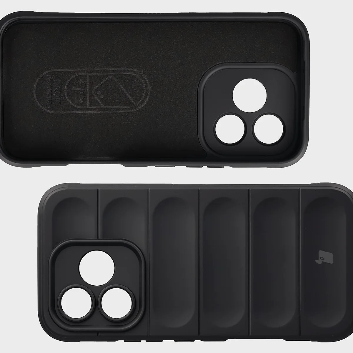 Robuste Handyhülle für Honor 600 Lite 5G, Bizon Case Tur, Schwarz