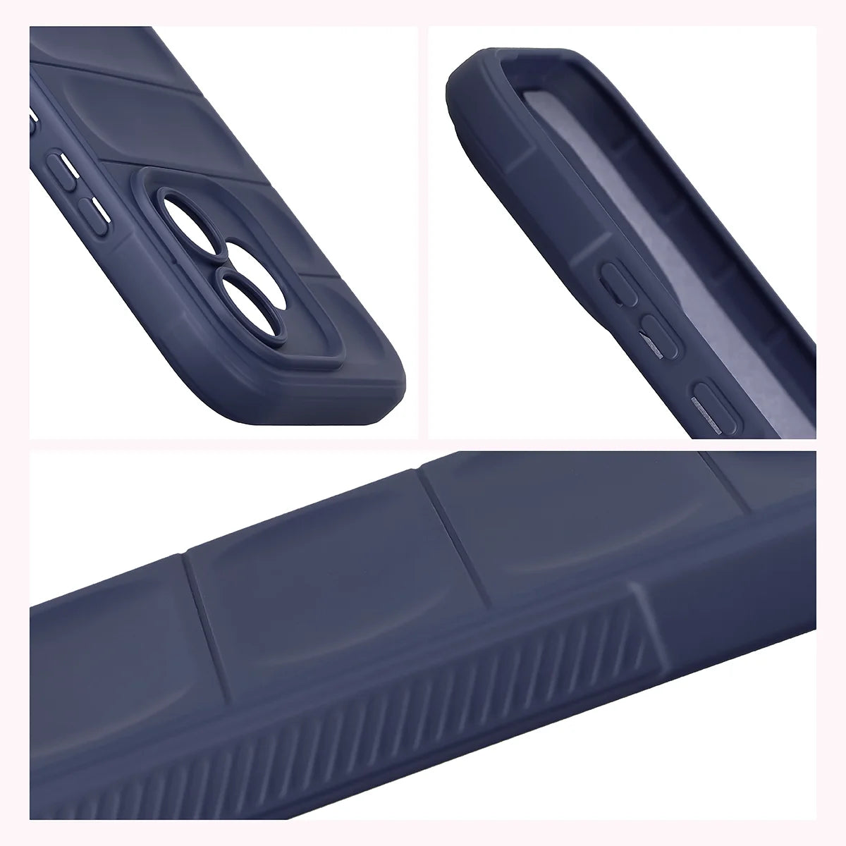 Robuste Handyhülle für Honor 600 Lite 5G, Bizon Case Tur, Dunkelblau